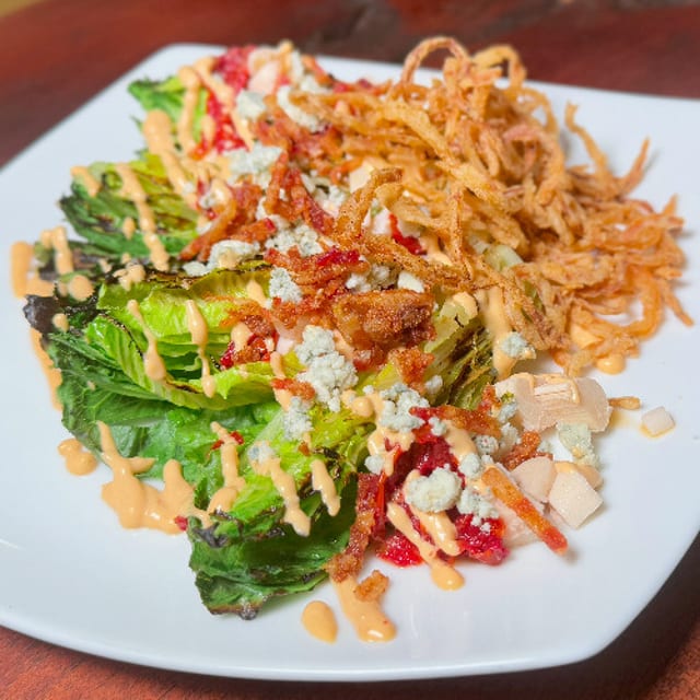 Grilled Romaine & Hearts of Palm Salad.