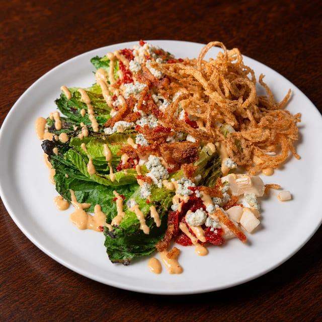 Grilled Romaine & Hearts of Palm Salad.