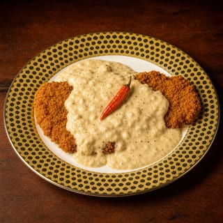 Panko-encrusted Milanese