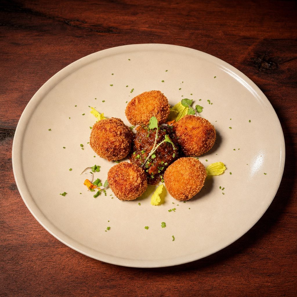 Spanish Potato Croquettes.