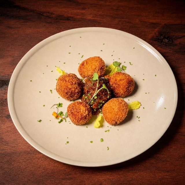 Spanish Potato Croquettes.