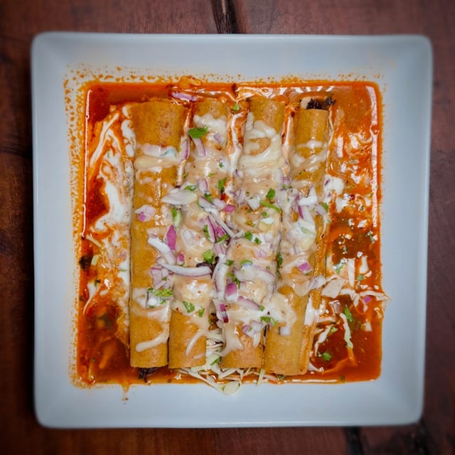Our Way Birria Flautas.