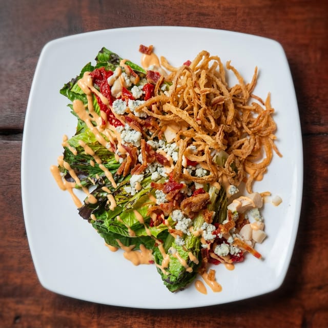 Grilled Romaine & Hearts of Palm Salad.
