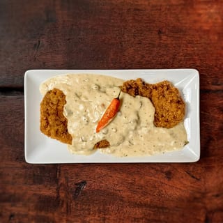Panko-encrusted Milanese