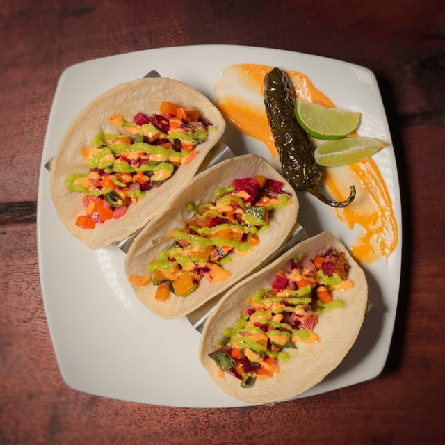 Starlite Veggie/Beet Tacos.